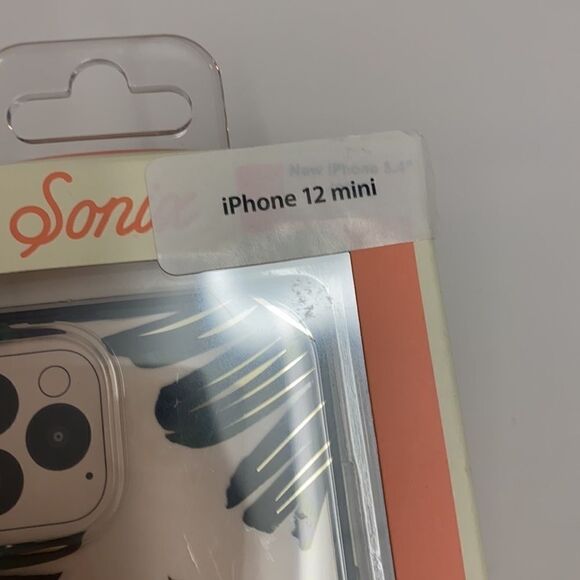 Sonix Bahama Case for iPhone 12 Mini Protective Palm Leaves Clear Case D6 - Picture 4 of 5